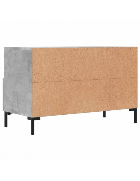 Mobile per TV Grigio Cemento 80x36x50 cm Legno Multistrato
