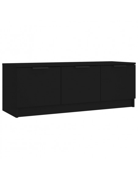 Mobile Porta TV Nero 102x35x36,5 cm in Legno Multistrato