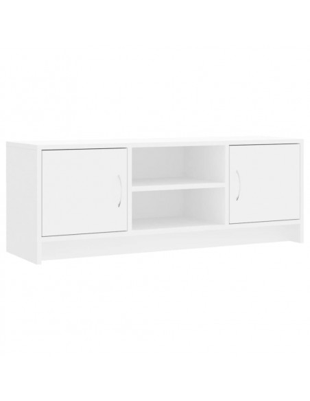 Mobile Porta TV Bianco 102x30x37,5 cm in Legno Multistrato