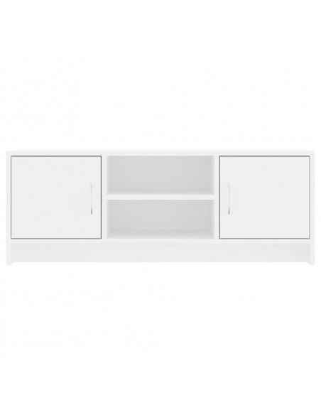 Mobile Porta TV Bianco 102x30x37,5 cm in Legno Multistrato