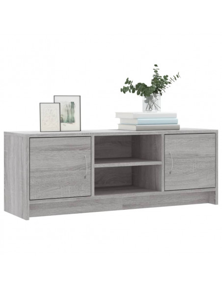 Mobile Porta TV Grigio Sonoma 102x30x37,5 cm Legno Multistrato