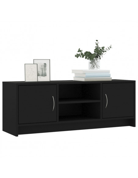 Mobile Porta TV Nero 102x30x37,5 cm in Legno Multistrato
