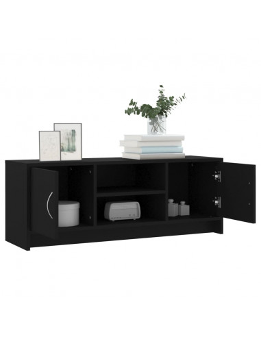 Mobile Porta TV Nero 102x30x37,5 cm in Legno Multistrato