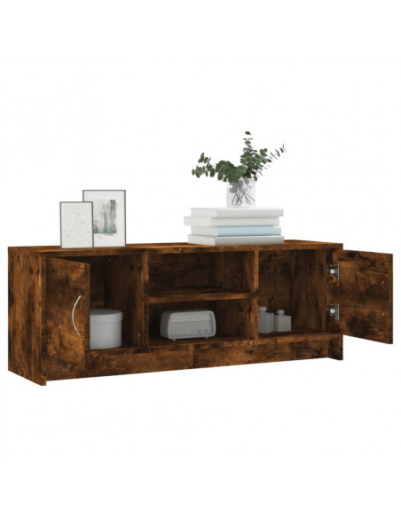 Mobile TV Rovere Fumo 102x30x37,5 cm in Legno Multistrato