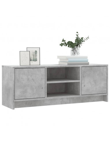Mobile Porta TV Grigio Cemento 102x30x37,5 cm Legno Multistrato