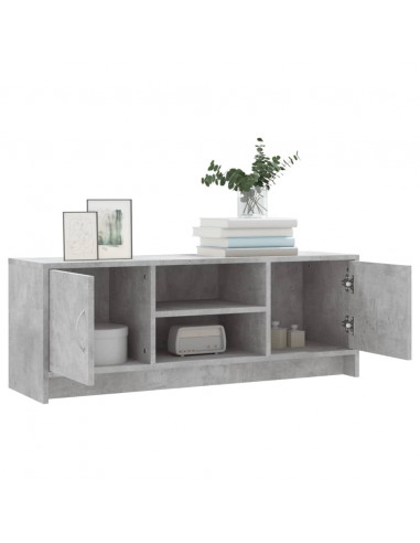 Mobile Porta TV Grigio Cemento 102x30x37,5 cm Legno Multistrato