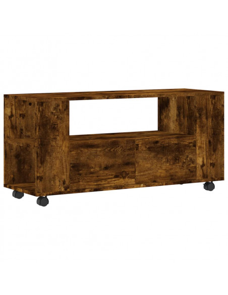 Mobile TV Rovere Fumo 102x34,5x43 cm in Legno Multistrato