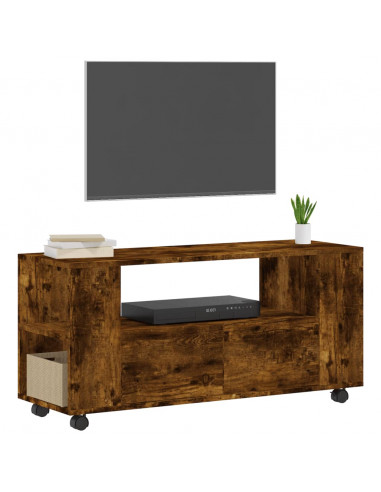 Mobile TV Rovere Fumo 102x34,5x43 cm in Legno Multistrato