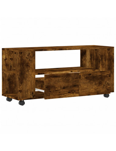 Mobile TV Rovere Fumo 102x34,5x43 cm in Legno Multistrato