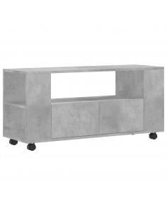 Mobile Porta TV Grigio Cemento 102x34,5x43cm Legno Multistrato 2