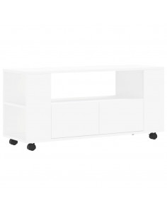Mobile Porta TV Bianco 102x34,5x43 cm in Legno Multistrato 2