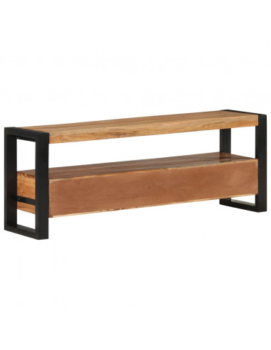 Mobile Porta TV 120x30x45 cm in Legno Massello di Acacia