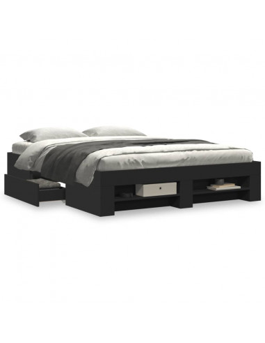 Giroletto Nero 150x200 cm in Legno Multistrato