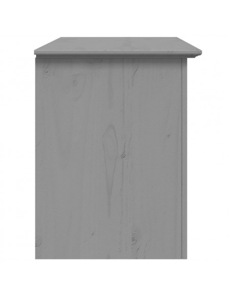 Mobile TV 2 Cassetti BODO 91x43x56cm Legno Massello Pino Grigio