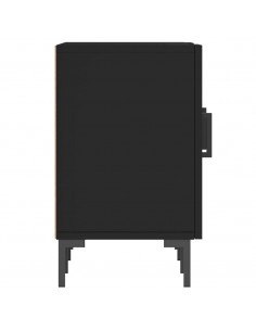 Mobile Porta TV Nero 150x30x50 cm in Legno Multistrato 2