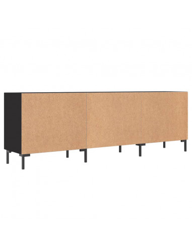 Mobile Porta TV Nero 150x30x50 cm in Legno Multistrato