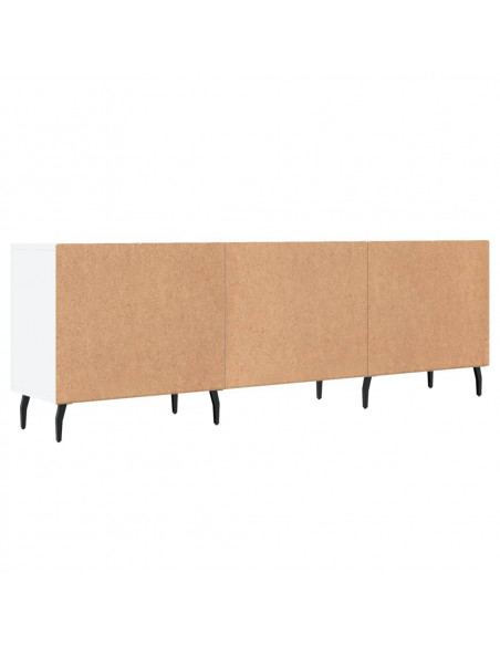 Mobile Porta TV Bianco 150x30x50 cm in Legno Multistrato