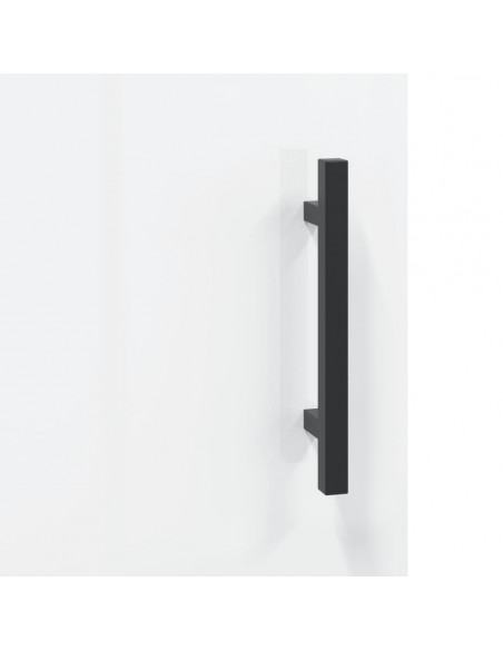 Mobile Porta TV Bianco Lucido 150x30x50 cm in Legno Multistrato