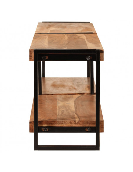 Mobile Porta TV 200x30x40 cm in Legno Massello di Acacia