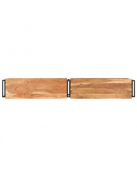 Mobile Porta TV 200x30x40 cm in Legno Massello di Acacia