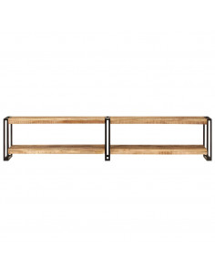 Mobile Porta TV 200x30x40 cm in Legno Massello di Mango 2