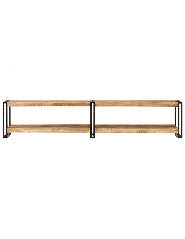 Mobile Porta TV 200x30x40 cm in Legno Massello di Mango