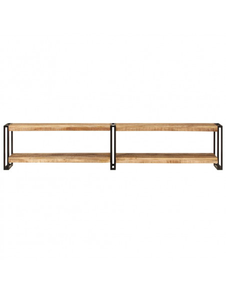 Mobile Porta TV 200x30x40 cm in Legno Massello di Mango