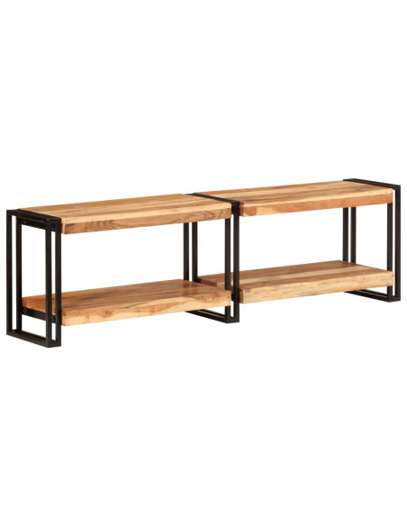 Mobile Porta TV 140x30x40 cm in Legno Massello di Acacia