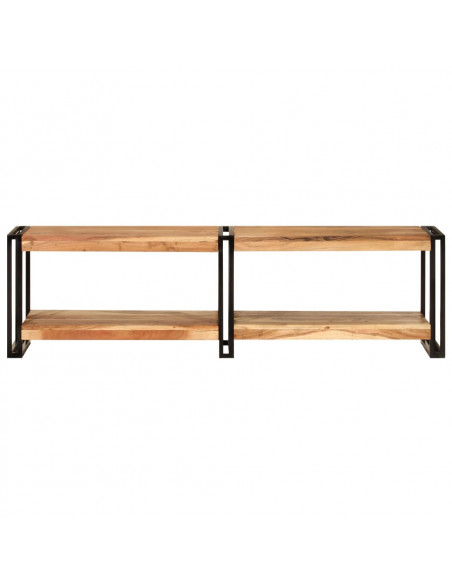 Mobile Porta TV 140x30x40 cm in Legno Massello di Acacia