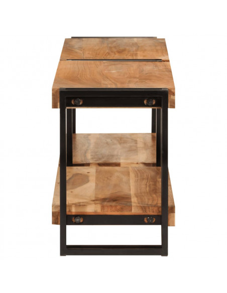 Mobile Porta TV 140x30x40 cm in Legno Massello di Acacia