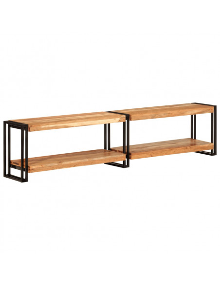 Mobile Porta TV 180x30x40 cm in Legno Massello di Acacia