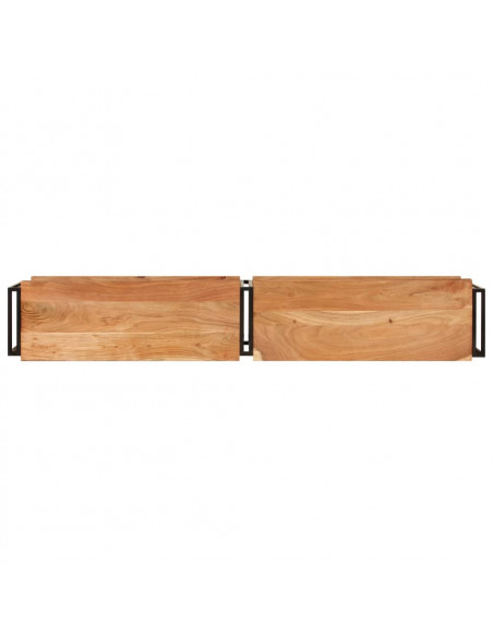 Mobile Porta TV 180x30x40 cm in Legno Massello di Acacia