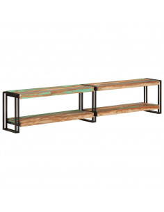 Mobile Porta TV 200x30x40 cm in Legno Massello di Recupero 2