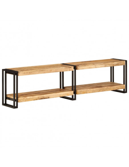 Mobile Porta TV 160x30x40 cm in Legno Massello di Mango