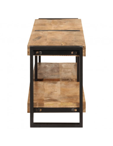 Mobile Porta TV 160x30x40 cm in Legno Massello di Mango