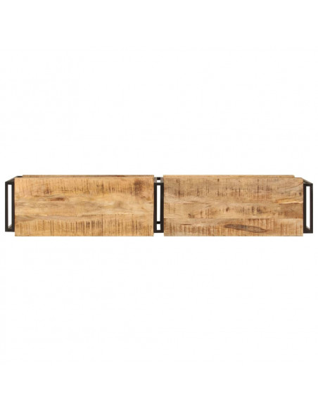 Mobile Porta TV 160x30x40 cm in Legno Massello di Mango