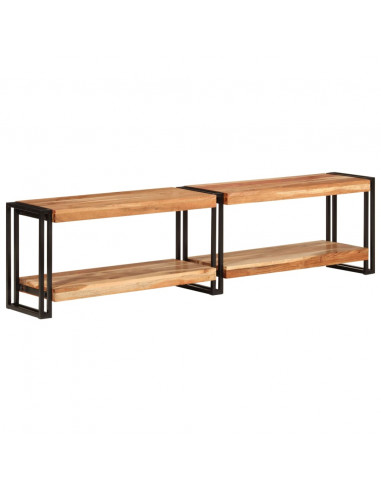 Mobile Porta TV 160x30x40 cm in Legno Massello di Acacia