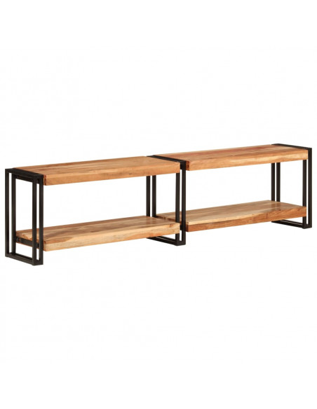 Mobile Porta TV 160x30x40 cm in Legno Massello di Acacia