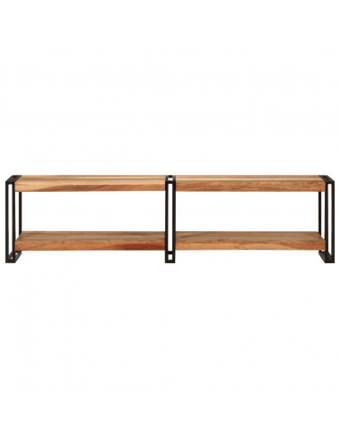 Mobile Porta TV 160x30x40 cm in Legno Massello di Acacia