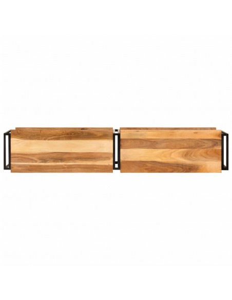 Mobile Porta TV 160x30x40 cm in Legno Massello di Acacia