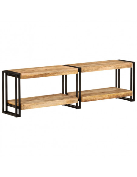 Mobile Porta TV 140x30x40 cm in Legno Massello di Mango