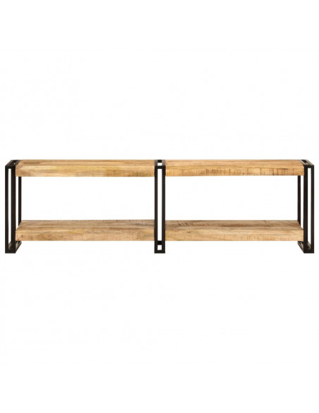 Mobile Porta TV 140x30x40 cm in Legno Massello di Mango