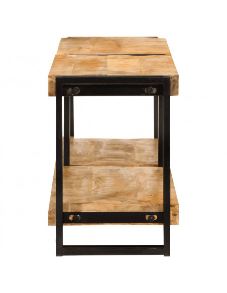 Mobile Porta TV 140x30x40 cm in Legno Massello di Mango