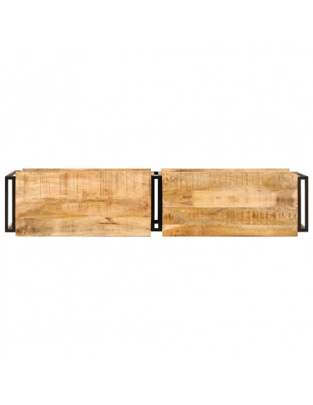 Mobile Porta TV 140x30x40 cm in Legno Massello di Mango