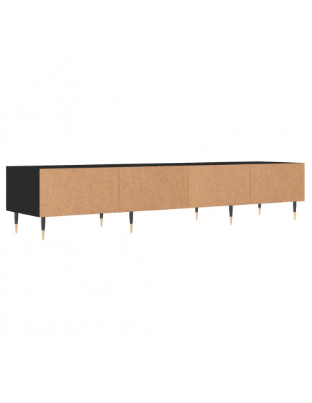 Mobile Porta TV Nero 150x36x30 cm in Legno Multistrato