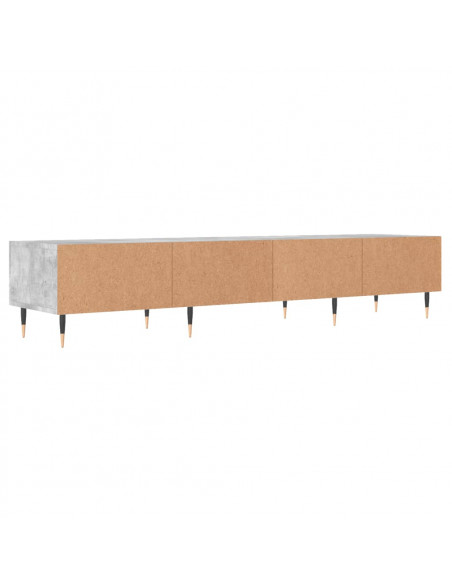 Mobile Porta TV Grigio Cemento 150x36x30 cm Legno Multistrato