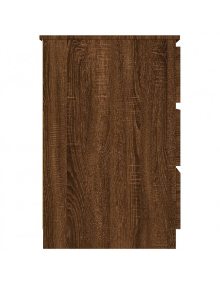 Scrivania Rovere Marrone 140x50x77 cm in Legno Multistrato
