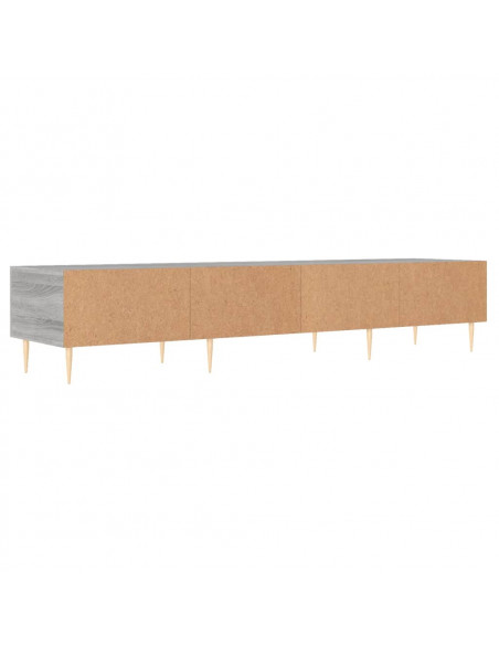 Mobile Porta TV Grigio Sonoma 150x36x30 cm in Legno Multistrato