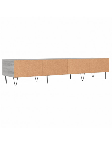 Mobile Porta TV Grigio Sonoma 150x36x30 cm in Legno Multistrato