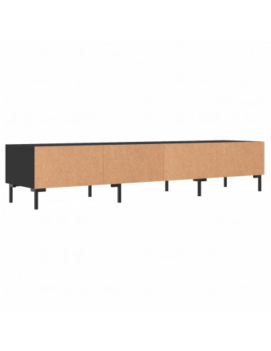 Mobile Porta TV Nero 150x36x30 cm in Legno Multistrato